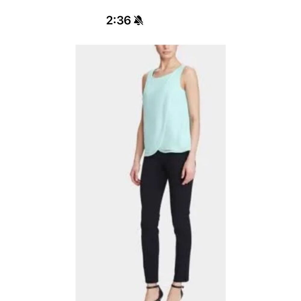Lauren‎ Ralph Lauren Turquoise Sleeveless Blouse size medium petite